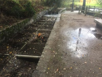 Inundacións na urbanización da Telleira