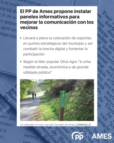 O PP aposta pola integración dos núcleos rurais, mellores conexións e unha Administración máis próxima